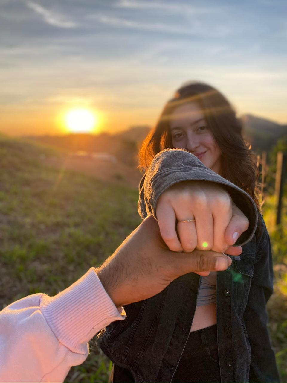 Luisa e Kawe no pedido